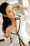 Sultry Bimbo In Uniform Yui Komine Exposes Erotic Downblouse And Stretched Legs Up Skirt