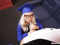 Adorable Blonde Babe Gets Fucked Right After Her Graduation photos (Elsa Jean)