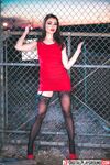 Leggy Brunette In Red Heels Gets Screwed Outdoors photos (Michael Vegas, Jennifer Jacobs)