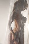 Arousing Lily Xo Loves Teasing With Her Naked Hot Body Behind The Curtain