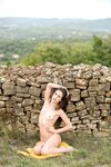 Petite Brunette With Natural Tits Posing Naked Outdoors photos (Demi Fray)