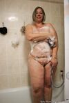 BBW milf ShootingStar takes a soapy shower