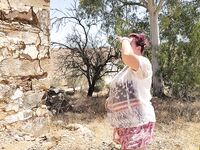 After a hot walk among the ruins in Portugal,Â Nikki Holland got horny and gave er a blowjob.Â 