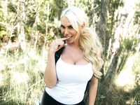 Blonde Hussy Tori Cummings Pleases Lucky Dude In The Woods