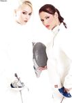 Horny Fencing Mistresses Petting Each Other With Their Weapons And Glassy Dildoes. photos (Zena, Maurissa)