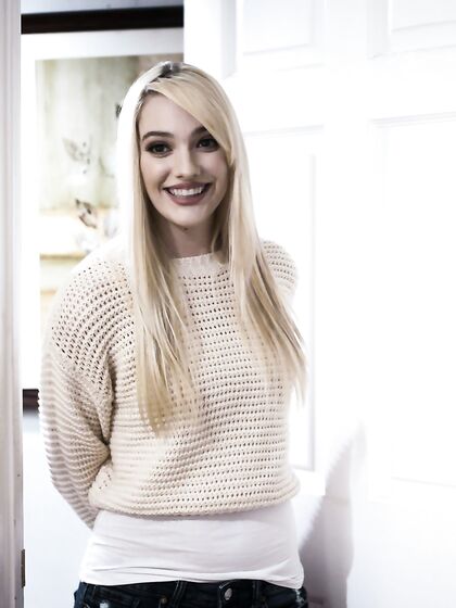 Passionate Blonde Babe Pleases Her Stepdad In Bed photos (Kenna James)