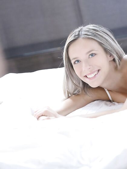 Silky Angel Tracy Smile Jumps Into Bed With Her Lover And Rides His Stiff Cock Hardcore.