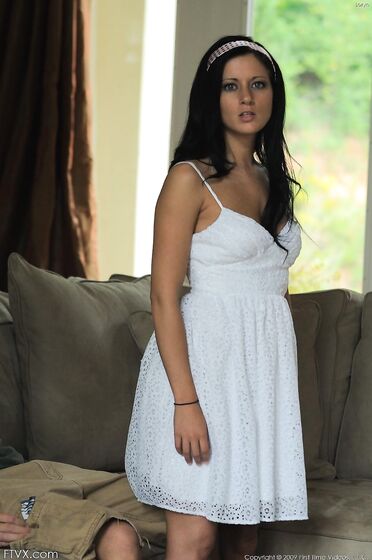 Raven Haired Loren FTV With Blue Eyes Takes Sturdy Dick In Her Willing Shaved Pussy