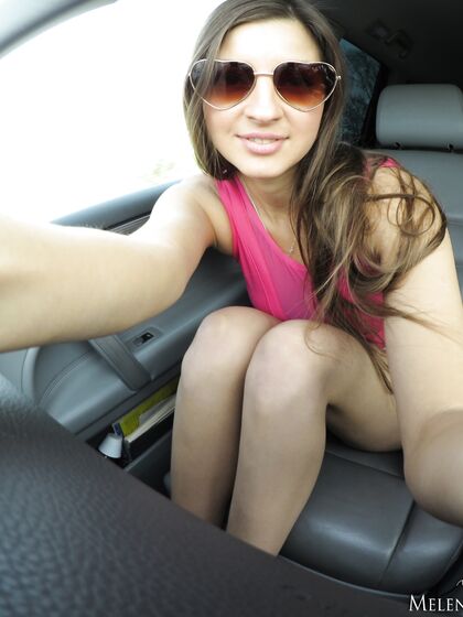 Sexy in the car Melena Maria Rya