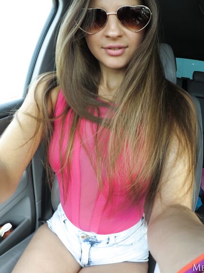 Sexy in the car Melena Maria Rya