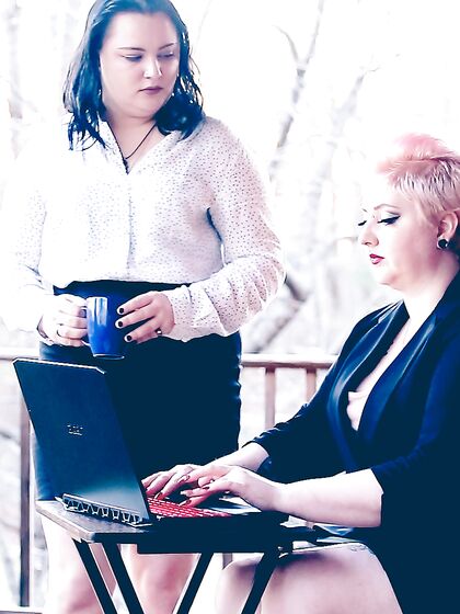 Chubby Lesbians Princess Dandy And April Raine Enjoying Each Other's Company