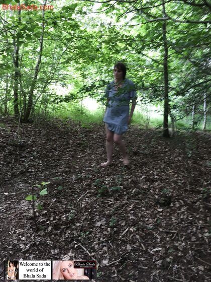 K chats nude outside in the woods