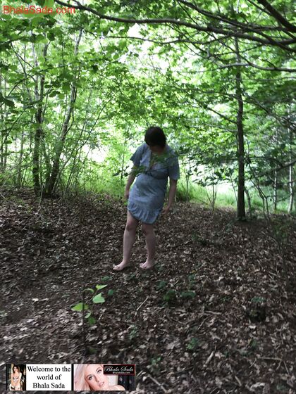 K chats nude outside in the woods
