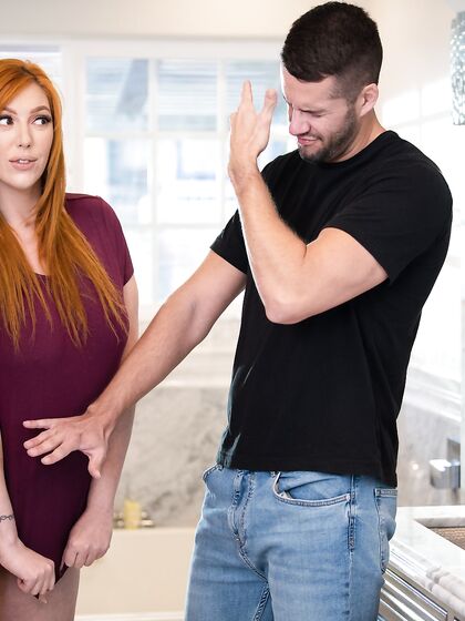 Juggy Redhead Mom Sucks Hard Dick In 69 Position And Gets Pleasantly Fucked In Bed photos (Lauren Phillips)