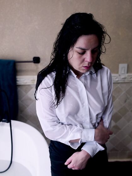 Horny Lesbians Juliette March And Casey Calvert Fucking In The Bathroom