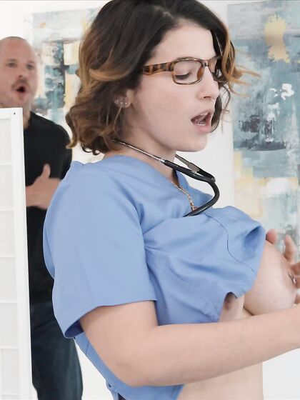 Exotic Brunette With Glasses Gets Nicely Fucked During A Massage photos (Lasirena69)