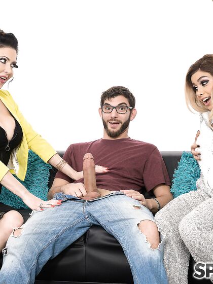 Jessica Jaymes And Aaliyah Hadid Get Their Eager Holes Fucked In Turn
