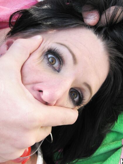 Black Haired Milf Kendra Secrets Gags And Gets Her Asshole Brutally Stretched Outdoors