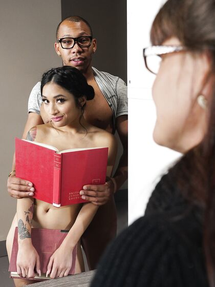 Asian Hottie Avery Black Gets Fucked In The Library