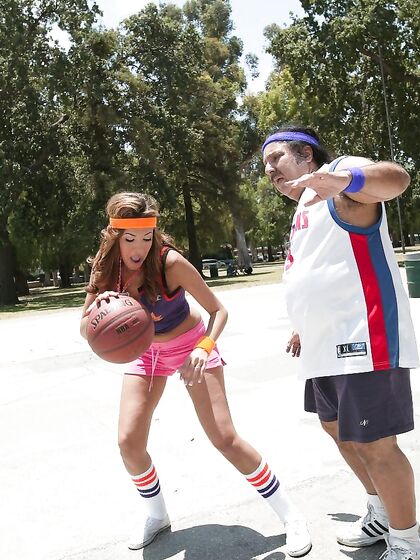Basketball Girl Isis Taylor With Amazing Bomb Size Tits Gets Banged By Aged Player
