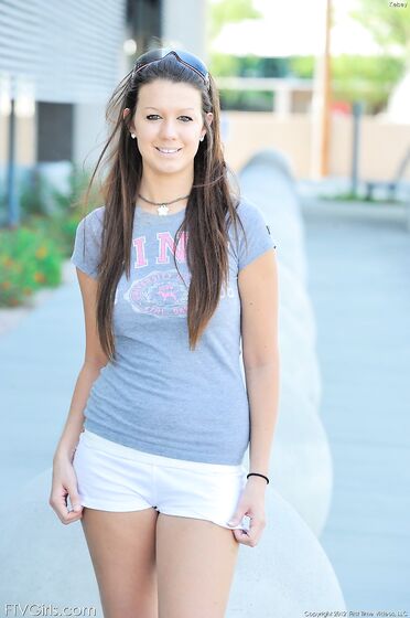 Outdoor Posing Is What Horny Kelsey Jones Loves To Do More Than Anything.