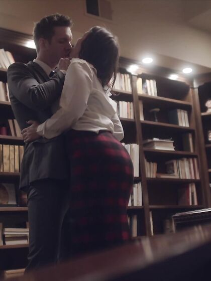 Ivy Lebelle Gives Head And Gets Sodomized In The Library