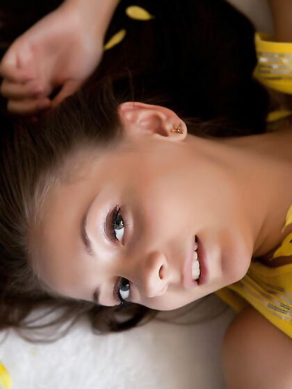 Beautiful Teen Ennu A Is Gonna Reach The Strong Orgasm When Playing With Her Shaved Beaver