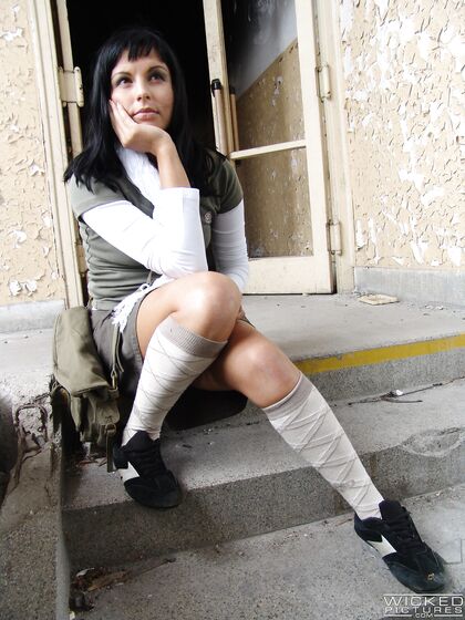 Easygoing Brunette Gets Fucked Hard In Some Abandoned House photos (Neeo, Renata)