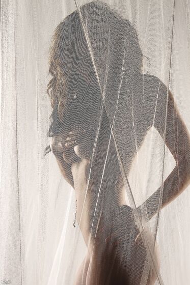 Arousing Lily Xo Loves Teasing With Her Naked Hot Body Behind The Curtain