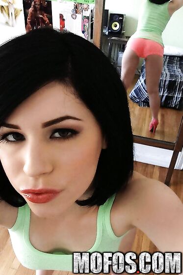 Pale Beauty Belle Noire Teases On A Strip Pole Before Offering Up Her Ass For Some Hardcore Lovin'.