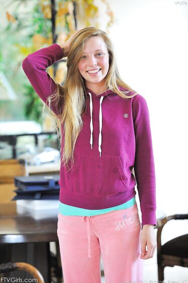 Perky Blonde With A Great Teen Bod Marlie FTV Is Exposing Every Inch Of Her Body
