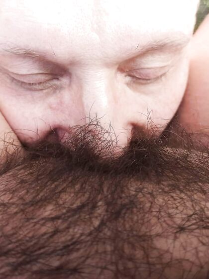 harvesting cunt juice from fat furry cunt