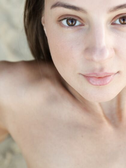 Melena Maria Rya on amazing beach