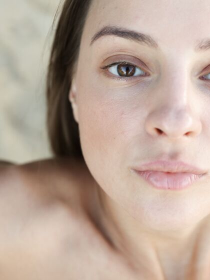 Melena Maria Rya on amazing beach