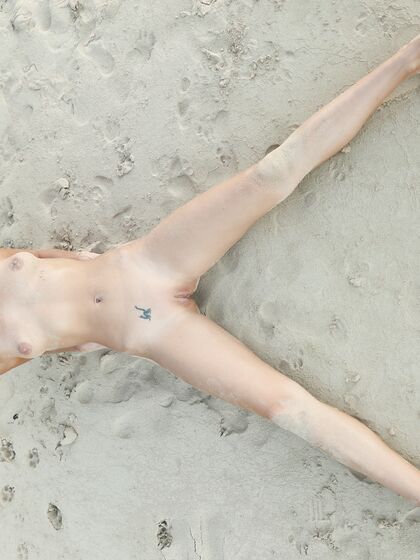 Melena Maria Rya on amazing beach