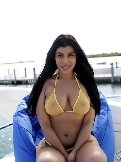 Sheer Yellow Bikini
