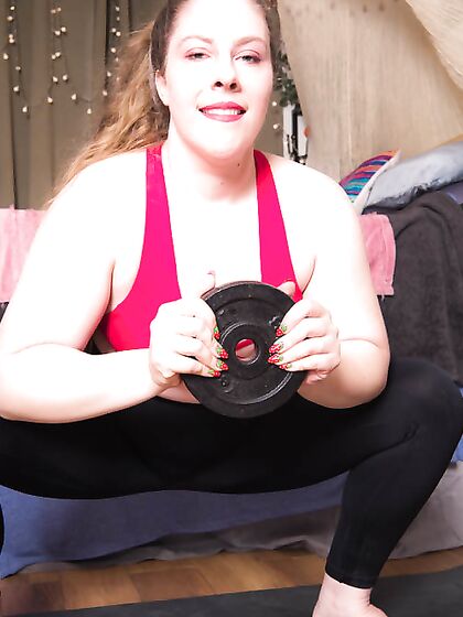 Bedroom Workout Red Sports bra - Free