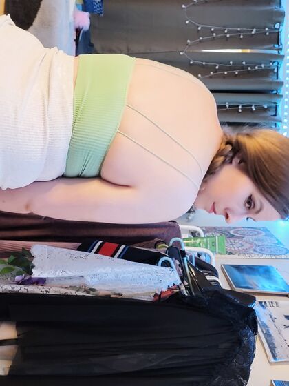 Green Crop Top And Skirt - Cam Show - Free
