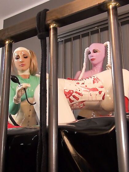 Double Strapon for Latex Lea
