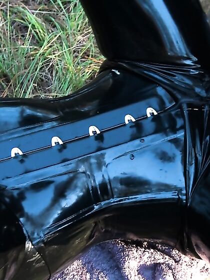 The fucked Gothic Fairy on the Forest Bench