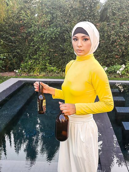 Beautiful Arab Girl With Natural Breasts Gets Screwed In POV photos (Nina Nieves)