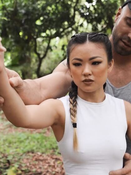 Cute Asian Girl Lulu Chu Gets Fucked In The Woods