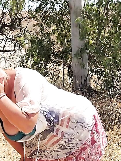 After a hot walk among the ruins in Portugal,Â Nikki Holland got horny and gave er a blowjob.Â 