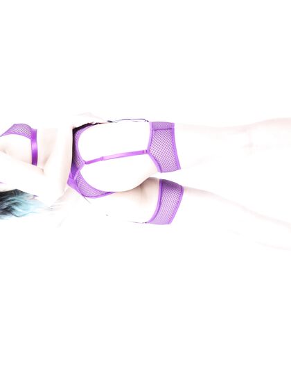 See-through Purple Lingerie Set plus School Girl Set plus Pink Micro-Bikini Set