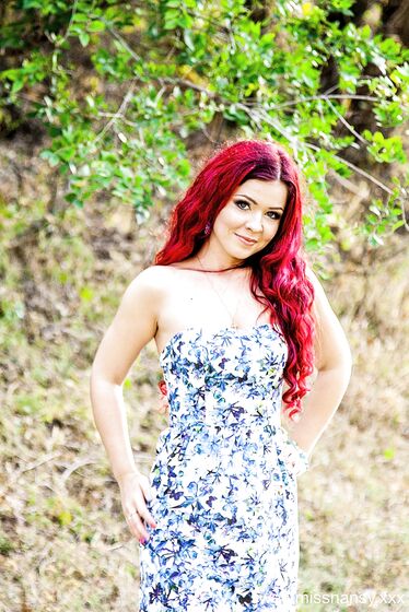 Romantic walking in the woods