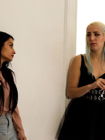 Bianca Blue And Liz Rainbow Pleasuring Horny Stud In POV