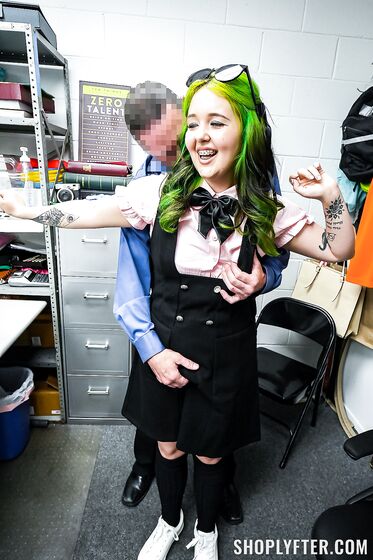 Naughty Schoolgirl Aveena Axel Gets Fucked By Cocky Security Guard