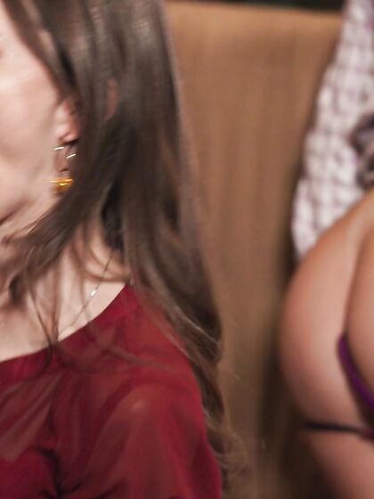 Violet Gems And Justine Jakobs Lick Each Other's Pussy Before Getting Laid