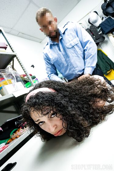 Curly-haired Gal Pixie Smalls Screwed By Cocky LP Officer