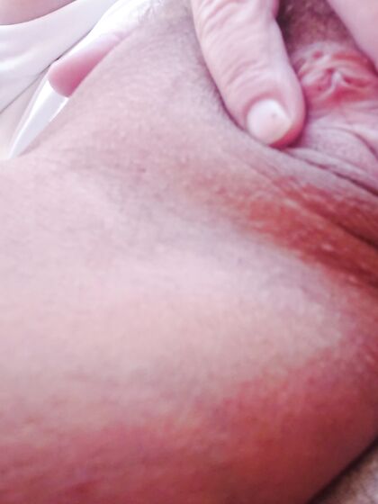 selfie flashing tits and fingering